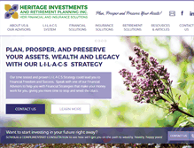 Tablet Screenshot of heirfinancial.com